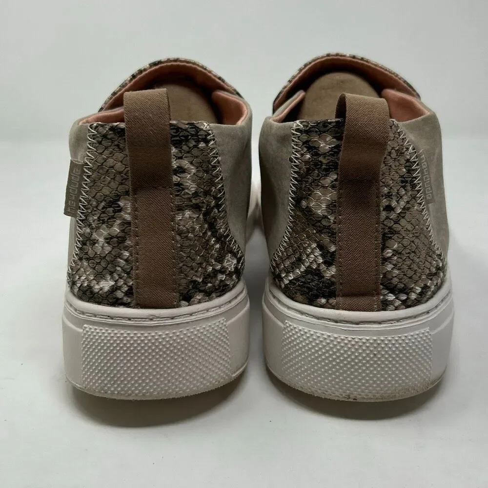 Hey Dude Peyton Slip On Shoes Womens Sz 9 Snake Skin Print Brown Tan Snakeskin
